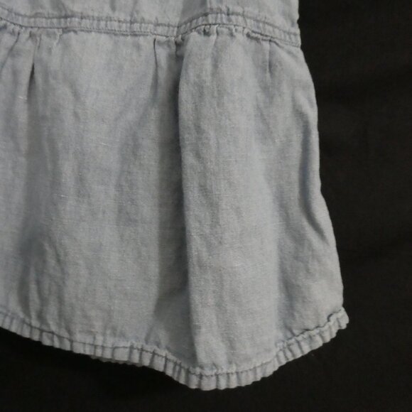 BABY GAP Toddler 3 years Button-Up Sleeveless Denim Dress With Collar - Picture 14 of 15